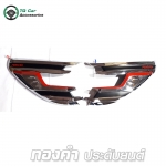 ครอบไฟหน้า TOYOTA HILUX REVO ชุบโครเมียม คาดแดง งาน FITT