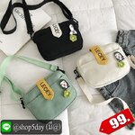 ♨️ กระเป๋าผ้าสะพายข้างพิมพ์ลายการ์ตูนน่ารัก ⚡️