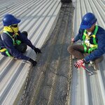 ตาข่ายกันตก ขนาด 3x5 m.Safetynet HDPE กันคนตก กันเศษวัสดุจากงานก่อสร้าง พร้อมส่ง