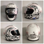 🔥หมวกกันน็อค DX ลายเท้