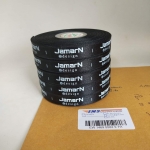 ป้ายคอเสื้อ เนื้อริบบิ้นซาติน 1.3 ซม. ริบบิ้นสีดำ 2 พิมพ์ ขาว 5 ม้วน