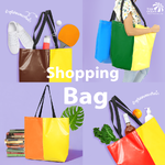 Leo กระเป๋า ถุงผ้า คูนิล่อนกันน้ำ ใบใหญ่ ใส่ของได้เยอะ Shopping Bag
