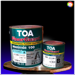 ทีโอเอ ฟลอร์การ์ด 100 สีทับหน้าอีพ็อกซี่ฟิล์มบาง 2 ส่วน สำหรับงานพื้นภายใน TOA Floorguard 100