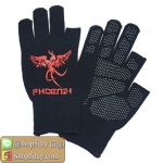 M1 ถุงมือมอเตอร์ไซค์ ตุ๊กแกกันลื่น รุ่นตัด 2 นิ้ว ลาย Phoenix