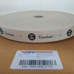 ป้ายคอเสื้อ เทปละเอียด 2 ซม.พิมพ์ดำ 1 ม้วน