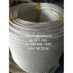 เชือกโพลีเอสเตอร์ 6 mm.สีขาว เชือกมัดของ โยงกิ่งทุเรียน ใช้งานทั่วไป