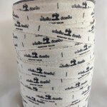 ป้ายคอเสื้อ เนื้อคอตต้อนก้างปลา 1.5 ซม.พิมพ์ดำ 1 ม้วน