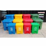 ถังขยะแยกประเภท แบบเหยียบ ทรงเหลี่ยม 35 ลิตร