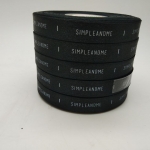 ป้ายคอเสื้อ เนื้อริบบิ้นซาติน 1.3 ซม. ริบบิ้นสีดำ 2 พิมพ์ ขาว 5 ม้วน