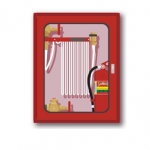 ตู้สายดับเพลิงแบบพับ Fire Hose Rack Cabinet