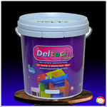 สีน้ำอะคริลิคกึ่งเงาเดลเทค สำหรับภายในและภายนอก Deltech 100% Acrylic Emulsion Paint For Exterior&Interior Semi-Gloss
