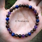 กำไลเสริมดวง💙ลาพิส🤎เรดไทเกอร์อายส์💜อเมทิสต์🖤สโมกกี้ควอตซ์