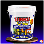 Turbo Shield Acrylic Emulsion Paint for Exterior and Interior สีเทอร์โบ สีน้ำอะครีลิคกึ่งเงาเกรดพรีเมี่ยม เทอร์โบชิลด์ สำหรับภายนอก - ภายใน
