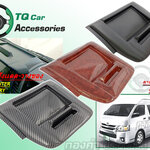 ถาดวางของคอนโซลหน้ารถตู้ Toyota Commuter,Ventury,Hiace สีดำ.เคพล่า.ลายไม้