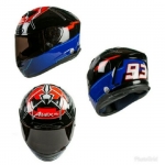 หมวกกันน็อค AVEX PLUS DIJIRO สีส้มดำน้ำเงิน