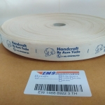 ป้ายคอเสื้อ เทปละเอียด 1.5 ซม.พิมพ์น้ำเงิน 1 ม้วน