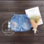 กางเกงยีนส์ขาสั้น ปักสวยงาม ผ้านิ่ม กระเป๋าจริงทั้งหน้าหลัง #sale