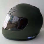 AVEX หมวกกันน็อคเต็มใบ ราคาถูก รุ่นDX ล้วน สีขี้ม้าด้าน แว่นดำ