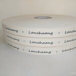 ป้ายคอเสื้อ เทปละเอียด 2 ซม.พิมพ์ดำ 3 ม้วน