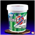 สีน้ำอะครีลิคแท้ 100% ซูเปอร์เซฟ สำหรับทาภายใน SUPER SEF 100% ACRYLIC EMULSION FOR INTERIOR