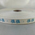 ป้ายคอเสื้อ เทปละเอียด 1.5 ซม.พิมพ์ฟ้า 1 ม้วน