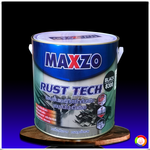 MAXZO RUST TECH MATT # BLACK (8300) สีทาเหล็กกัลวาไนซ์ เหล็กชุบซิงค์ สีดำด้าน