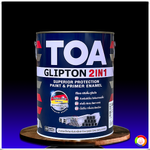 ทีโอเอ กลิปตั้น 2IN1 สีเคลือบทับหน้าพร้อมรองพื้นกันสนิม ในหนึ่งเดียว Toa Glipton 2IN1