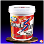 SUPER SEF 100% ACRYLIC EMULSION For EXTERIOR & INTERIOR สีน้ำอะครีลิคแท้ 100% ซูเปอร์เซฟ สำหรับทาภายนอกและภายใน (5 GL.)