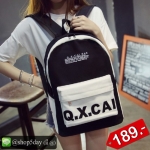 กระเป๋าเป้ Q.X.CAI กระเป๋าสะพายหลัง