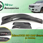 คิ้วกันสาดToyota vigo Champ(หน้า-แคป สีดำ)ทรงMUGEN