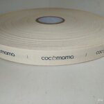 ป้ายคอเสื้อ เทปละเอียด 2 ซม.พิมพ์เทา 1 ม้วน