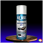 โกเบ สีสเปรย์ กัลวาไนซ์ (ดำด้าน) KOBE Spray Galvanized 2IN1 (Flat Black)