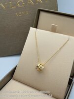 สีทอง| Bvlgari Serpenti Viper Necklace สร้อยคอบูการี จี้งูเกลียว ฝังเพชรตรงปลาย งานสวยน่ารัก