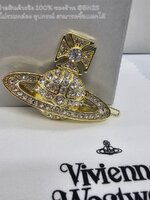 สีทอง | Vivienne Westwood Corinne crystal-embellished Hair Clip กิ๊บติดผม จี้ดาวเสาร์ วิเวียนเวสวู๊ด อะไหล่เงิน - ทองปั๊มหลัง ภาพงานจริงพร้อมส่ง ราคา 189฿ ไม่รวมกล่อง