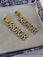 Dior Logo Text Earrings ต่างหูห้อยโลโก้ดิออร์