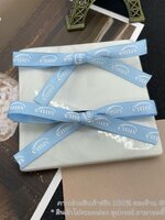 สีฟ้า | EMIS NEW LOGO RIBBON HAIR CLIP ที่หนีบผม ริบบิ้น โลโก้ใหม่ EMIS เกาหลี