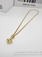 Loewe Anagram Pendant necklace สร้อยคอโลเอ งานสายโซ่สีทอง จี้ห้อยโลโก้ งานปั๊มทุกจุด 1:1 งานเทียบแท้ใส่ทน