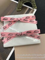 สีชมพู | EMIS NEW LOGO RIBBON HAIR CLIP ที่หนีบผม ริบบิ้น โลโก้ใหม่ EMIS เกาหลี