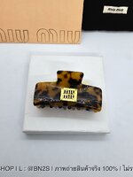 กิ๊บปากฉลาม | MIU MIU Plexiglas Headband and hair clip สี Tortoiseshell/Gold รวมรุ่น ที่คาดผม กิ๊บติดผม มิว มิว สีน้ำตาลลายกะ ติดโลโก้