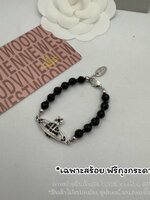VIVIENNE WESTWOOD Orb Black Stone Braclete สร้อยข้อมือวิเวีย หินสีดำ งานออริ พร้อมส่งในไทย