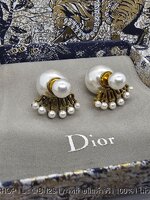 Dior Earrings pearl ต่างหูไข่มุก JA'DIOR พร้อมไข่มุกเม็ดเล็ก งานปั๊มแบรนด์ เกรดไฮเอน 1:1