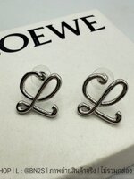 Loewe Logo Earrings ต่างหูโลโก้โลเอเว่ อะไหล่เงิน