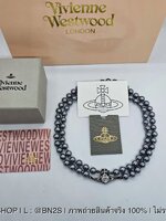 Vivienne Westwood Graziella embellished choker สร้อยคอโชกเกอร์ ไข่มุกสองเส้น ไข่มุกสีดำ