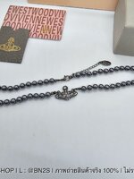 สร้อยคอ | Vivienne Westwood Mini Bas Chocker สร้อยคอวิเวียน จี้ดาวเสาร์ฝังเพชร สีดำ