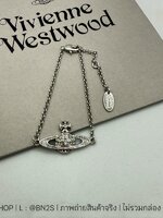 อะไหล่เงิน | Vivienne Westwood Mini Bas Braclete สร้อข้อมือจี้ดาวเสาร์สายโซ่ งานสวย