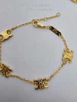 สร้อยแขน | CELINE MINI TRIOMPHE BRACELET สร้อยคอซีลีน ผู้หญิง 1:1 เลเซอร์โลโก้ ไม่ลอก ไม่ดำ งานดี สวยมากรับประกันงานเลย สินค้าไม่รวมกล่องน้า สามารถซื้อกล่องเพิ่มได้จ้า สร้อยคอยาว 40 ซม. เพิ่มได้ 5 ซม. ฟรีถุงกระดาษ และ ซองซิปล๊อค แบรนด์ CL