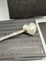 สีเงิน | กิ๊บหนีบผมปราด้า หัวใจ PD Heart Hair Clip (ชิ้นละ) อะไหล่สีเงิน-ทอง ปั๊มโลโก้ พร้อมส่ง งานสวย 100% ส่งจากไทยไม่ต้องรอ ไม่รวมกล่อง อุปกรณ์