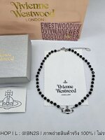 Vivienne Westwood Messaline Choker สร้อยคอจี้ดาวเสาร์ สีดำ หินสีดำ มาใหม่ งานสวย พร้อมส่งในไทย