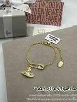 สีทอง | (ORI) Vivienne Westwood Lucrece bracelet สร้อยข้อมือสายโซ่ วิเวียน งาน 1:1 จี้เข็มกลัดประดับคริสตัล งานสวย พร้อมส่ง ความยาว 14 ปรับเพิ่มได้ยาวสุด 18 ซม. ฟรีถุงกระดาษ / ซองซิปล็อค