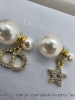 Dior CD STAR Earrings ต่างหูดิออ ห้อยจี้รูปดาว ฝังเพชร